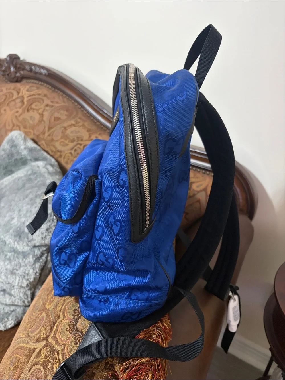 Gucci Off the Grid Monogram Backpack Royal Blue
